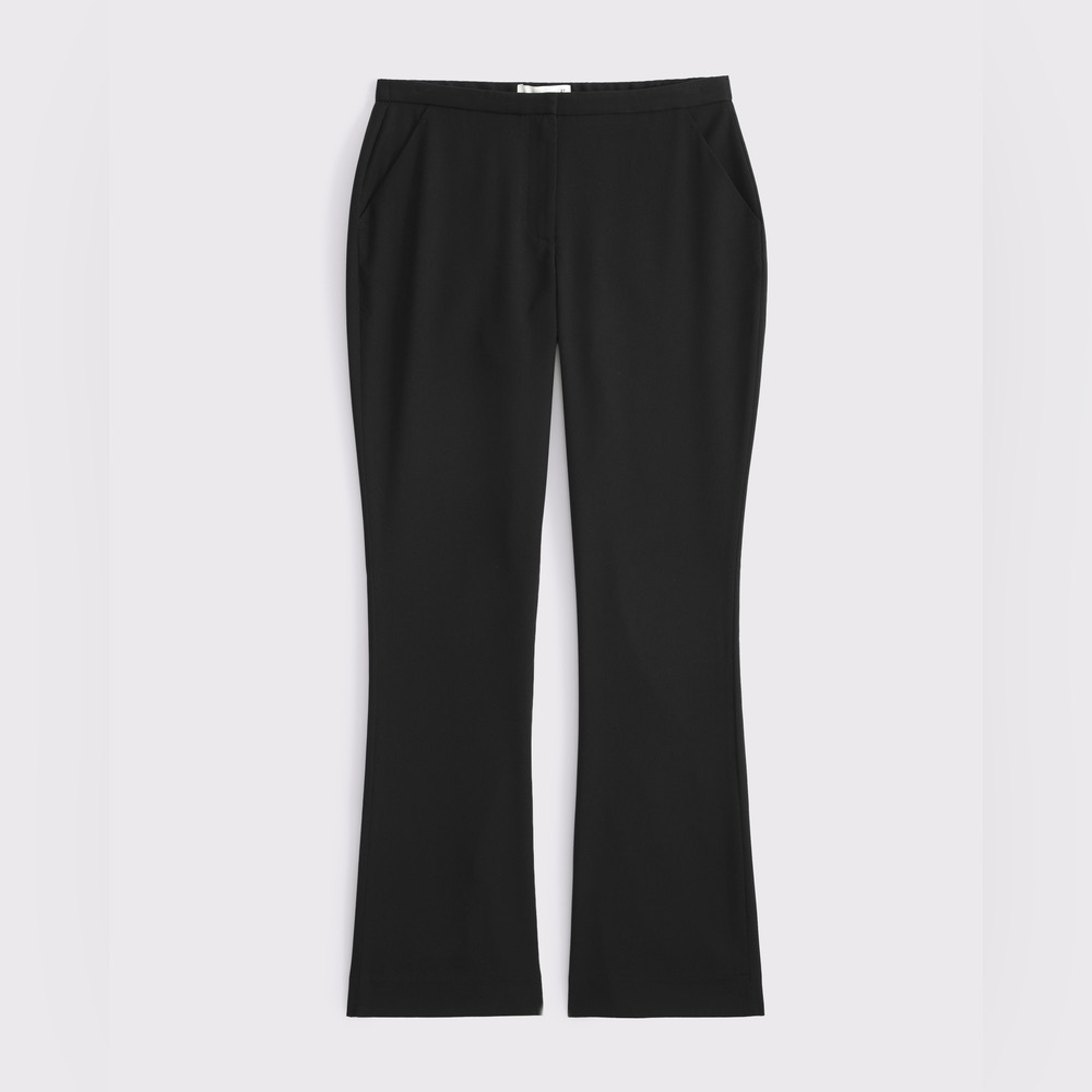 Abercrombie & Fitch curve love low rise tailored boot cut trousers - Picture 3 of 9
